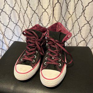 Converse Black and Pink sneakers